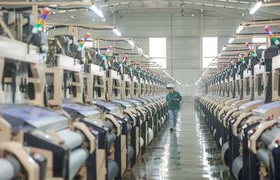 百川彩紡科技 節(jié)后全力抓生產(chǎn)趕訂單,奮力沖刺紡織業(yè)“開(kāi)門紅”